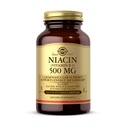 Solgar Niacin (Vitamin B3) 500 mg, 100 vegetabiliska kapslar - Energi Metabolism - Non-GMO, Vegan, Gluten Free, Dairy Free, Kosher - 100 portioner