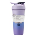 BlenderBottle Sport Sleek Insulated Stainless Steel Shaker Bottle med Wire Whisk, 25-Ounce, Lavender Ombre - Protein Shakes & Hydration för idrottare & Fitness Enthusiasts, Easy Mixing, Slim Easy to Hold, håller Drinks Cold, Lockable Lid