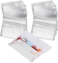 Deke Home - 250 Pack Clear Resealable Pill Bags (4x2.75 i), Travel Medicine Pouches med Write-On Label, BPA-Free Disposable Pill Organizer för mediciner, vitaminer och kosttillskott