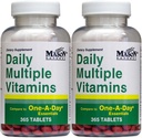 Dagliga multipla vitaminer jämföra med en dag Essentials Multivitamin Multimineral Supplement 365 tabletter per flaska paket med 2 Total 730 tabletter