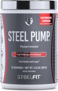 SteelFit Steel Pump | Advanced Pre Workout Powder & Nitric Oxide Supplement | Watermelon Lemonade, 30 Servings | for Muscle Building & Recovery | Made with Peak ATP, Ashwagandha, & Electrolytes