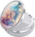 Nipichsha Pill Box, Small Pill Case för Purse & Pocket, Cute Travel Medicine Organizer, Portable Medicine Container Holder för att hålla Vitaminer, Medicinering, Fish Oil & Supplement, Ink Pink Marble