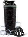 Ice Shaker Insulated Stainless Steel Shaker Bottle | 26oz, Black Camo | Kall för 30 + timmar | Insulated Cup med Twist-on Agitator | Odor-Free Bottle för Protein Shakes, Vatten, Smoothies, Cocktails
