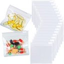 36 Packs Pill Pouch Bags BPA Free Pill Bags 12mil 3 x 2,75 tum Transparent Small Zip Återanvändbara Drug Bags Seal Zipper Pill Pouches för Travel Medicine Organizer, smycken, Small Craft Pieces