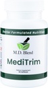 MD MediTrim - Expert Formulerad Supplement Energy, Satiety och Physique Goals - Smooth System Balance - Green Coffee Bean, Green Tea, Apple Cider Vinegar, Hibiscus - 90 kapslar