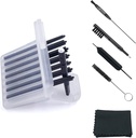 (4 Packs) Hörapparat Wax Guard Filters (32 enheter) Replacement Wax Cerumen Stop Wax Traps för Phonak, Widex, Unitron och Resound - 5 bitar Hörapparat rengöring Kit tillbehör med Carry Case