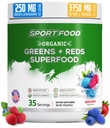 Organic Greens & Reds Superfood Powder | Mixed Berry Flavor | 25+ Super Fruits & Veggies, Beets, Prebiotics | Energizing, Antioxidant-Rich, Keto-Friendly Smoothie Mix | 35 Servings