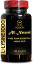 L-LYSINE 1000 mg Gratis formulär Aminosyra Essential - Aminosyror Supplement L-Lysine Hälsosam kvävebalans Stöd Hormonförordning och muskeltillväxt - 1 flaska 100 grejer