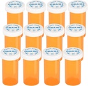 Plastmedicin Pill Bottles with Child Resistant Caps - Push Down and Turn - Prescription Vial, Medicine Container, Pill Cases Dispenser Organizers (12pcs, 30 Dram)