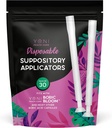 Vaginal Suppository Applicator (30 pack) - Disponibel Suppositories Applicator för kvinnor - Fits All Standard Size Capsules, Pills & Tablets - Soft Tip For Comfort & Easy Insert - Individually Wrapped