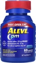 Aleve PM Caplets, Naproxen Sodium 220 mg (NSAID)/difenhydramin HCl 25 mg, Smärta Reliever/Nighttime Sleep-Aid, Non-Habit Forming, 80 Count