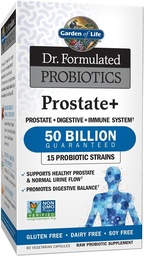 Garden of Life Dr Formulerad Probiotics Prostate + - Acidophilus och Probiotic stöder hälsosam prostata och matsmältningsbalans - Gluten, Dairy och Soy-Free - 60 vegetariska kapslar