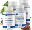 Ungdomlig prostata -Saw Palmetto för män, ökar energi med Panax Ginseng, antioxidantskydd, vitamin E & Lycopene, främjar vitalitet och välbefinnande - Prostate Supplement (Pack of 4)