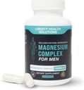 Magnesiumkomplex för män med alla naturliga ingredienser - naturligt stöd för matsmältningskomfort och reglering - 60 kapslar