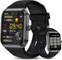 Smarta klockor för Män Kvinnor (Answer Make Call), 1,95" Fitness Watch med Blood Oxygen Heart Rate Sleep Monitor, 100 + Sports IP68 Vattentät Fitness Watch för Android iOS-telefoner