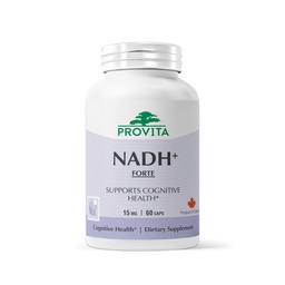 PROVITA NADH+ Forte | Kognitiv Support Supplement med NADH, Coenzyme Q10 & Chlorophyll | Energistöd, fokus, Mental Clarity & Brain Health | Vegan Capsules | Hög Absorption Cellular Formel