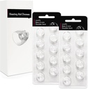 Double Vent 6mm-Hearing Aid Domes for Oticon Minifit, Oticon Hearing Aid Supplies, Replacements Parts Accessories Universal Oticon Domes for Hearing Aids Cleaning Kits (20 Pcs)