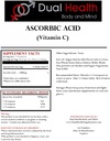 Dual Health Body & Mind 1 (1 lb) Bag av varje askorbinsyra (Vitamin C) & MSM (Methylsulfonylmetan) Powder Combo