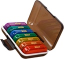 Söt organisatör för seniorer Travel Medicine Holder 7-dagars Pill Case Lightweight Portable Storage