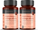 Pureclinica High Potency Ginkgo Biloba 30.000mg x 180 tabletter (2 flaskor av 90) - 6 månaders leverans - 5 gånger styrkan av konkurrentprodukter