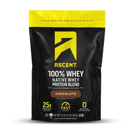 Uppstigning 100% Whey Protein Powder - Post Workout Whey Protein Isolate, Zero Artificial Flavors & Sweeteners, Gluten Free, 5.5g BCAA, 2.6g Leucine, Essential Amino Acids, Chocolate 2 lb