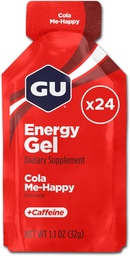 GU Energy Original Sports Nutrition Energy Gel, Vegan, Gluten-Free, Kosher och Dairy-Free On-the-Go Energy för alla träningspass, 24-räkna, Cola Me-Happy