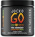 Jocko Fuel Pre Workout Powder with L-Citrulline, Nootropic & Caffeine for Endurance & Stamina - Keto, Low Sugar Blend for Distance Running, Cycling, Jiu Jitsu - 30 Servings (Mango)