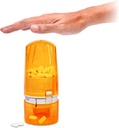 Pill Dispenser - Medicinering Holder för vuxna och seniorer - Lock Feature - Arthritis Friendly - One Push, One Pill - Effortless & Hygienic - 75 Round Tablets