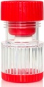 HealthSmart Pill Crusher och Grinder, Crushes Vitaminer och tabletter, håller upp till 2 piller, med ergonomiska Grips, Red