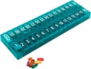En gång per dag Månatlig Pill Organizer Borttagbar Led för enkel lastning - Stora Compartment Pill Box Medications för Hela månaden Plus en kompartment för extra Pills BPA Gratis