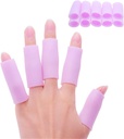 Povihome 10 Pack Finger Sleeve Protector Silicone Thumb Protector för artrit basket Mallet Finger Trigger Finger Corn Blister