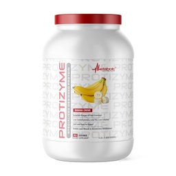 Metabolic Nutrition, Protizyme, 100% Whey Protein Powder, High Protein, Low Carb, Low Fat Whey Protein, Digestive Enzymes, 24 Essential Vitaminer och Minerals, 4 Pound (52 ser)