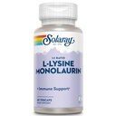 SOLARAY L-Lysine Monolaurin Immune Support Supplement, 1:1 Ratio för Immune System Function, 500 mg Varje 60-dagars pengarna tillbaka garanti, 30 portioner, 60 VegCaps