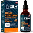 E2H Liquid Turmeric Curcumin for Better Absortion - Natural Joint Support - Turmeric Root Extract with Black Pepper Seed - Boost Your Health - Vegan - Non-GMO - 2 Fl Oz