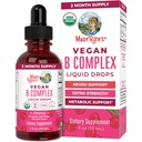 MaryRuth Organics Vitamin B Complex | B Vitamins Complex | Biotin | Vitamin B12 | Niacin | Folate | Metabolic Support Supplement | Vegan | USDA Organic | Non-GMO | Gluten Free | 2 Month Supply