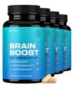 Nootrix Brain Boost Nootropic Supplement | Stöder minne, mental fokus, kognitiv hälsa och energi | Koffeinfri, främjar hälsosamt humör och hjärnfunktion w / Gingko Biloba & DMAE | 240 kapslar