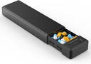 HEIYING Pill Organizer med Aluminium Shell för en veckas kapacitet, bärbara 7 Compartments Pill Box Container för att hålla vitamin, medicin, tillägg