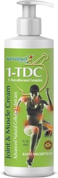 1tdc Joint & Muscle Relief Cream - Använd på baksidan, knä, hals, axel, höft - lugnar styva gemensamma, muskler och skador i 5-10 minuter - Relaxer - 16 oz