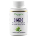Paradise Herbs Ginkgo Biloba Extract, Super Potent, Ultra Pure, Vegan, Non GMO, Gluten Free, 120 Vegetariska kapslar