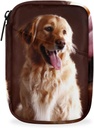 Golden Retriever Dog Pill Case Weekly Medicine Organizer med Travel Bag Seven-Day Pill Box Vitamin Supplement Box Fish Oil Pills Holder