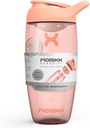 Promixx Pursuit Protein Shaker Bottle (24 oz) - Silent No-Ball Mixer, Leak-Proof Lid, BPA / BPS & Phthalate-Free ECOZEN - Easy-Clean Shaker Cup för Protein Shakes, Pre & Post-Workout Smoothies