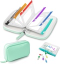A7-L Water-Proof Pill Pouch Set, Large Pill Organizer, BPA Free, A7-L Pill Loose-Leaf Storage med Color-Coded Medicine Pouches, Återanvändbar Travel Medicine Organizer, Zippered Pill Organizers Weekly