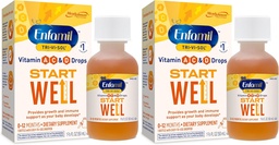 Enfamil Prenatals & Baby Vitamins Tri-Vi-Sol Vitamin A, C & D Multi-Vitamin Drops för spädbarn, Stöder Tillväxt & immun Hälsa, 50 mL Dropper Bottle,1.69 Fl Oz (Pack of 2), MJ-030