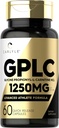Carlyle GPLC Supplement 1250mg | 60 kapslar | Glycine Propionyl-L-Carnitine | Avancerad idrottsman Formel | Icke-GMO, Gluten Free