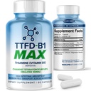 TTFD Thiamine B1 Supplement 60Capsules Made in USA-Tiamine TTFD Vitamin B1 MAX, High-Potency Supplement for Energy & Focus, Supports Healthy Nerve Function & Overall Wellness av MaxLife Naturals