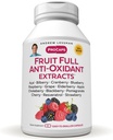ANDREW LESSMAN Fruit Full Anti-Oxidant Extracts 30 Capsules - 14 Natural Fruit and Berry Extracts. Bilberry, Cranberry, Grape Seed, Pomegranate, Resveratrol, and More. Easy to Swallow Capsules