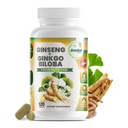 GreeNatr Ginko Biloba & Panax Ginseng Supplement - Red Ginseng Brain Supplement for Memory and Focus - Ginkgo Biloba Supplements for Good Vision, Immune System and Improved Blood Flow - 120 tabletter