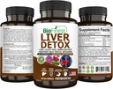 BioFinest Liver Detox Supplement - 22 Nutrients Milk Thistle Artichoke Celery Seed Chanca Piedra Beet Root Dandelion Turmeric Ginger - Alcohol Cleanse Energy Digestion Metabolism (120 Veg. Capsules)