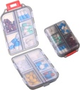 1Pack Travel Pill Organizer - 10 Compartments Pill Case, Compact och Portable Pill Box, Perfekt för On-The-Go Storage, Pill Holder för Purse Gray