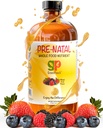 Organic liquid Prenatal Vitamins for Women - Prenatal Iron & Folate, Pre Natal Multivitamin for Women, Women's Prenatal Multivitamin, Vegan Prenatals Halal Kosher Friendly Prenatal Vitamin, 32 Serving